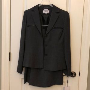 NWT Grey Calvin Klein skirt suit